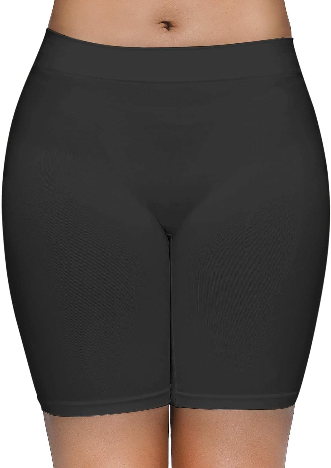 Women'S Slip Shorts for under Dresses, Seamless Smooth Comfortable Stretch Yoga & Bike Shorts