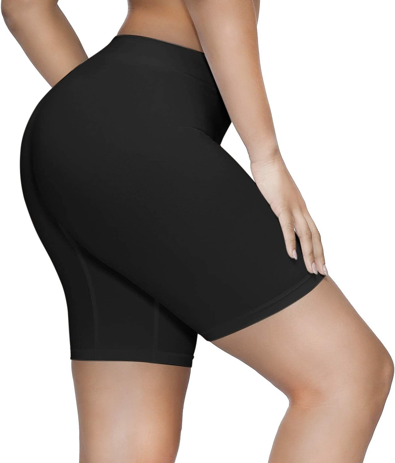 Women'S Slip Shorts for under Dresses, Seamless Smooth Comfortable Stretch Yoga & Bike Shorts