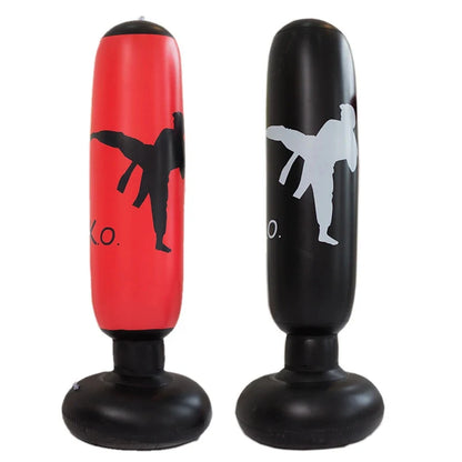 160Cm Inflatable Boxing Bag Adult Children Boxing Punch Kicking Sandbag PVC Tumbler Gym Kids Boxing Training Targets
